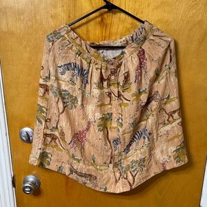 Wildlife Safari A-Line Skirt